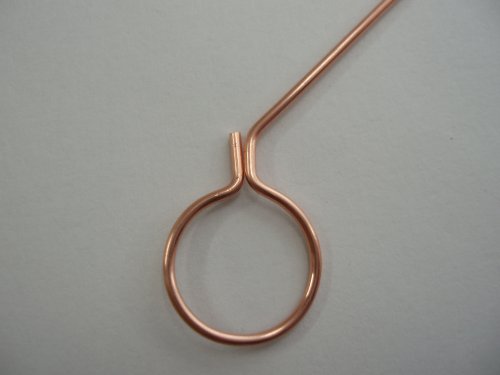 Abby Hook's Simple T-bar and Toggle Clasp - Form the second loop., Findings & Components, Toggles & Clasps, Earwire & Headpin, Filing, Finishing, Forging, Forging Jewelry, Jewelry Forging, Loops, Wire Loop, Wrapped Wire Loop, bend the long wire